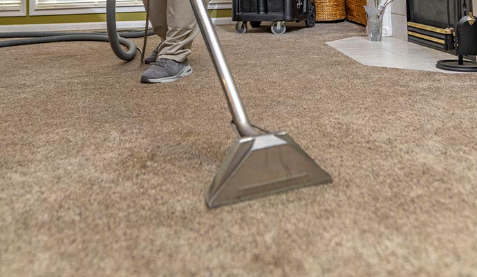 carpet stain cleaning with equipment