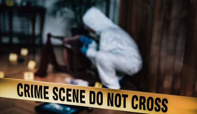 A crime scene investigation