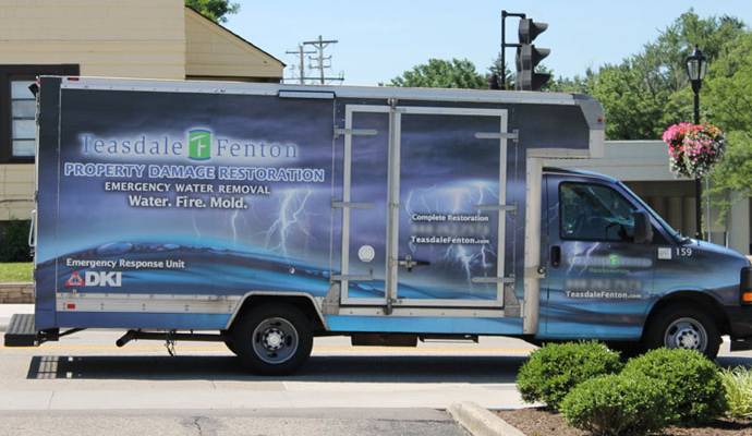 Teasdale Fenton service vehicle